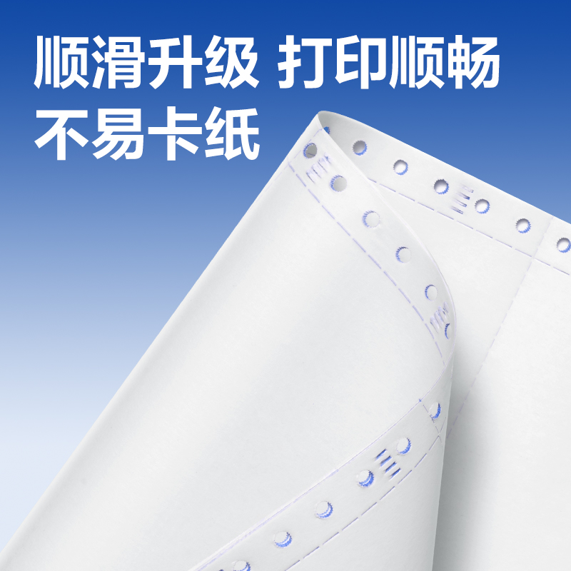 得力萊茵河L241-4電腦打印紙(1/3C彩色不撕邊)(1000頁/盒)
