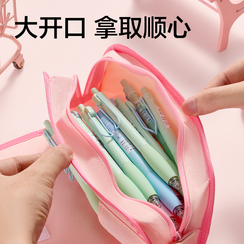 得力BC462臘腸小狗復合式筆袋(藍)(個)