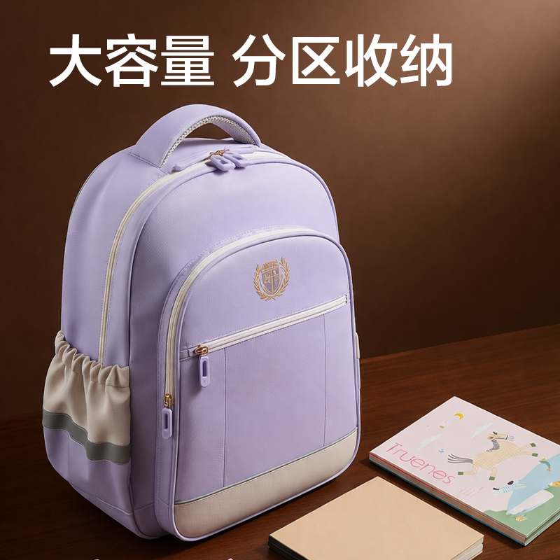 得力BB230學(xué)院派分區(qū)王書包(藍)(個)