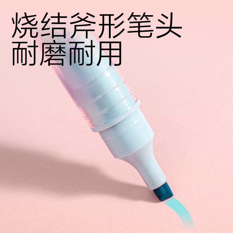 得力SK702爪爪聯萌系列抗暈染熒光筆(混)(4支/盒)