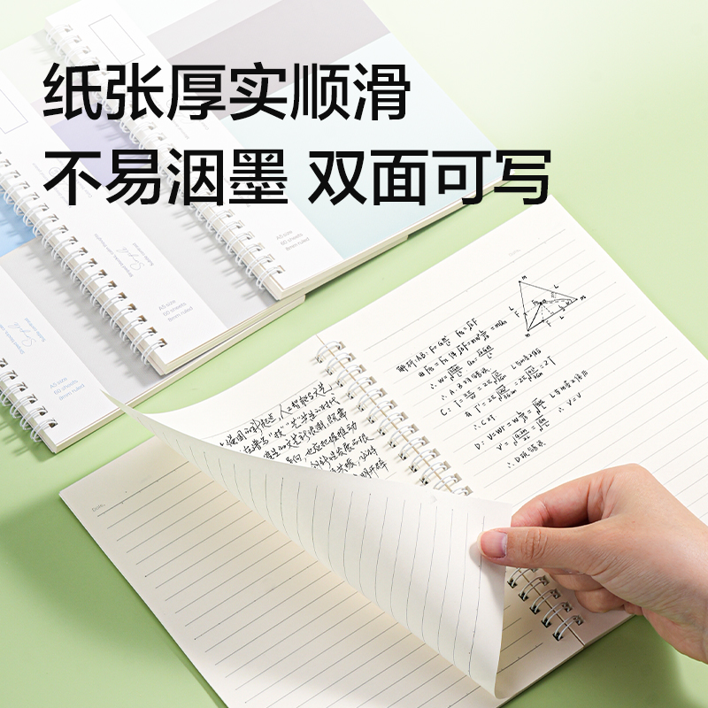 得力LA560螺旋本A5 60張(非白調)(本)