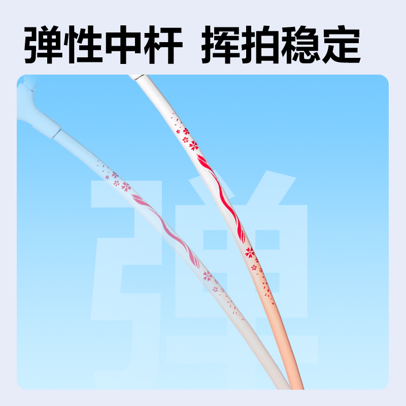 安格耐特FH122-6鐵合金羽毛球拍(對拍裝)(粉白、綠白)(付)