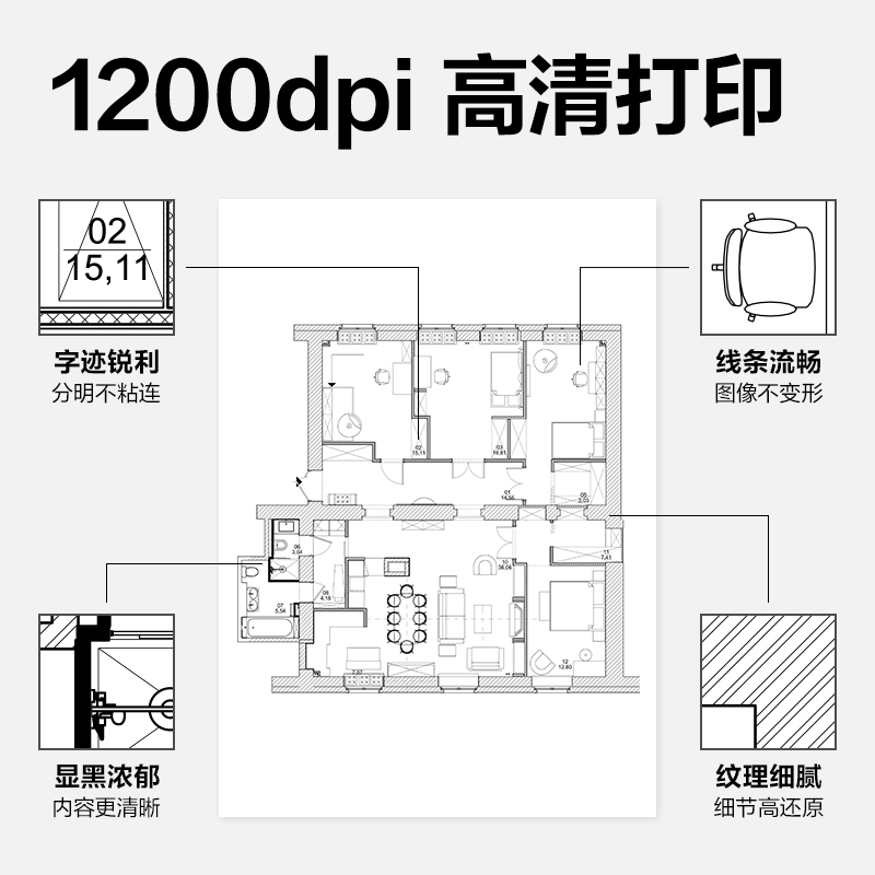 得力M1062W黑白激光多功能一體機(白色)(臺)